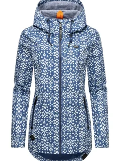 Ragwear Damen Übergangsjacke - Zuzka Ikat in blau