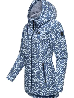 Ragwear Damen Übergangsjacke - Zuzka Ikat in blau