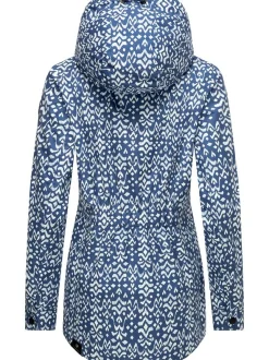 Ragwear Damen Übergangsjacke - Zuzka Ikat in blau
