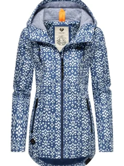 Ragwear Damen Übergangsjacke - Zuzka Ikat in blau
