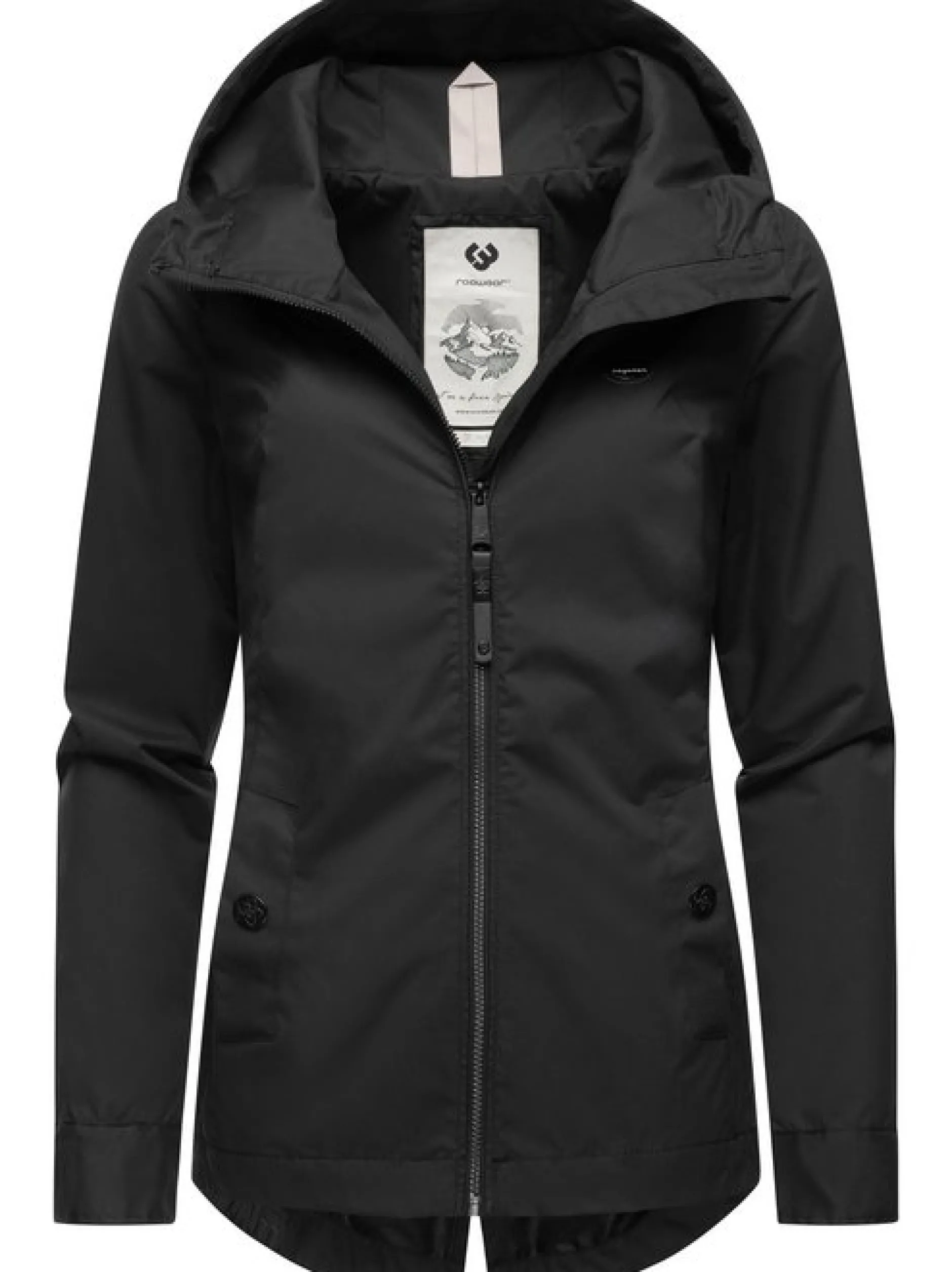 Ragwear Damen Übergangsjacke - Monade Übergang in schwarz