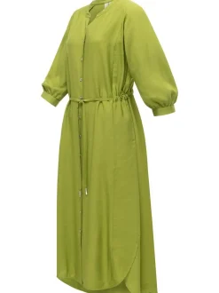 Ragwear Damen Blusenkleid - Trea in grün - Länge: mittel