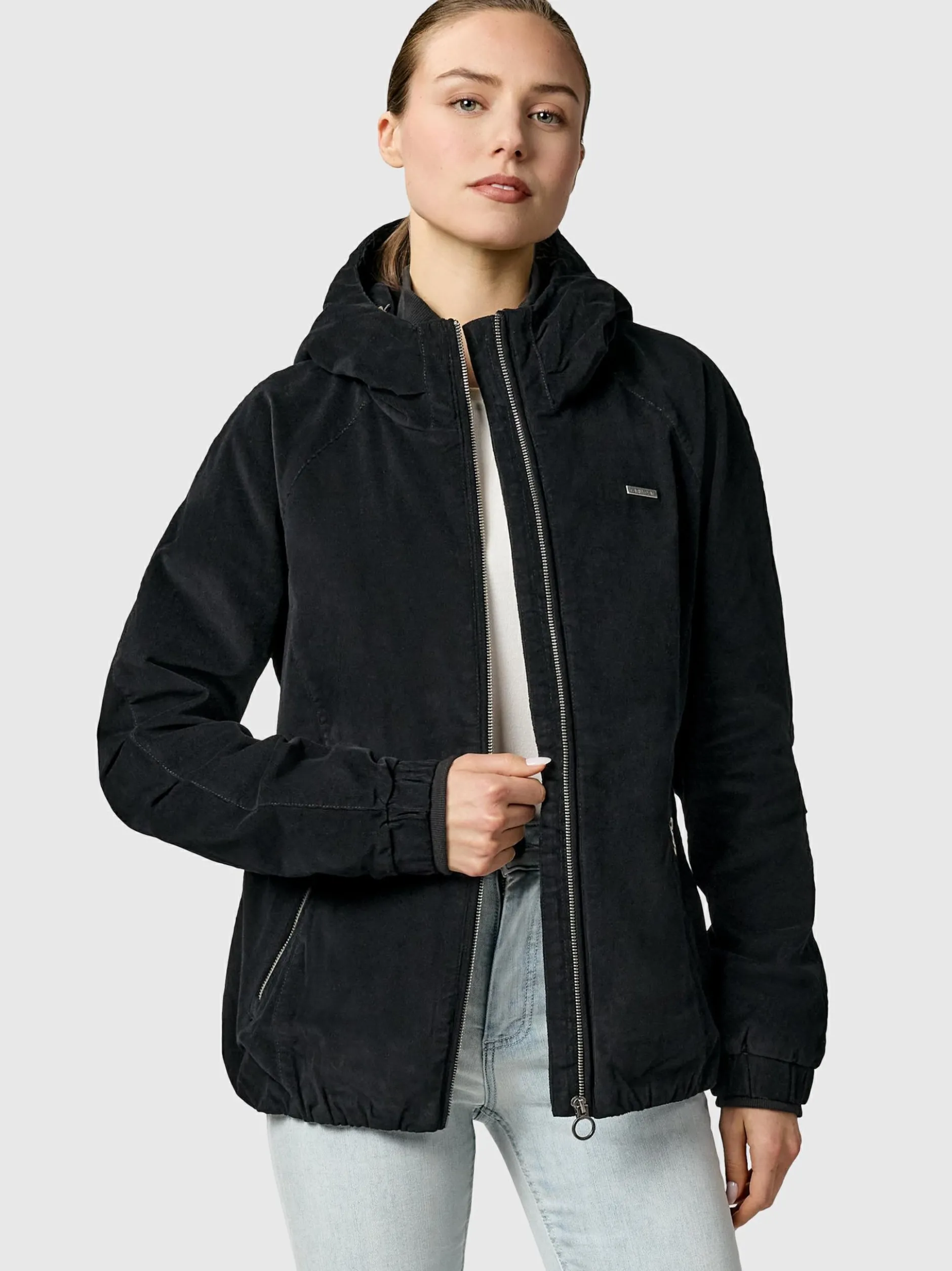 Ragwear Damen Bomberjacke - Dizzie Cordy YOUMODO in schwarz