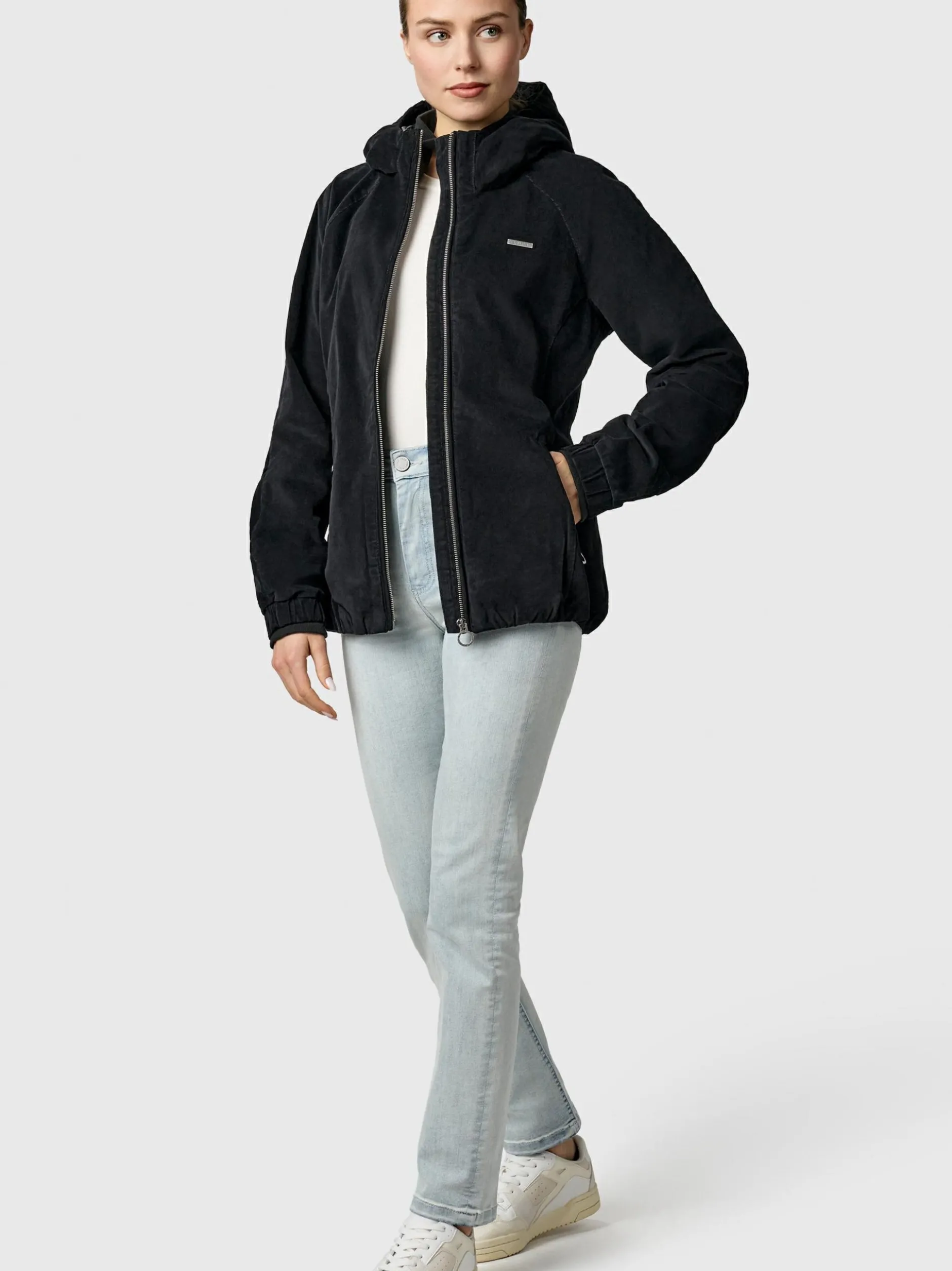Ragwear Damen Bomberjacke - Dizzie Cordy YOUMODO in schwarz