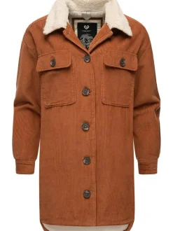 Ragwear Damen Cordjacke - Kyoka in braun