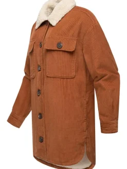 Ragwear Damen Cordjacke - Kyoka in braun