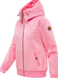 Ragwear Damen Fleecejacke - Cousy Short Bonded in pink