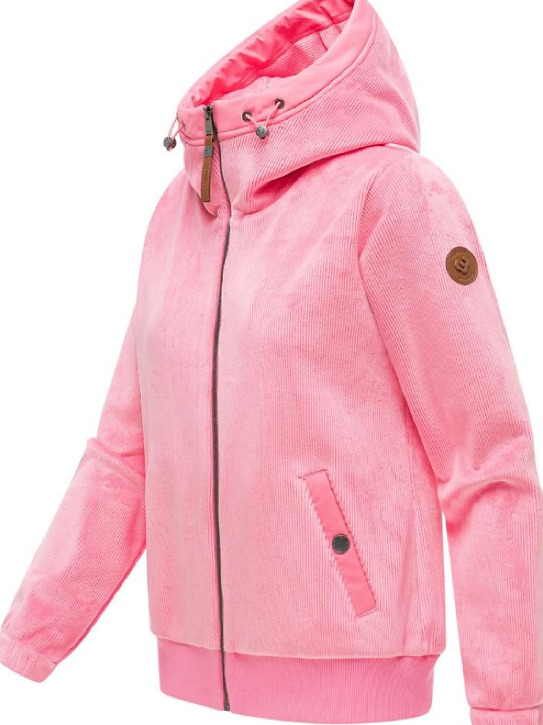 Ragwear Damen Fleecejacke - Cousy Short Bonded in pink