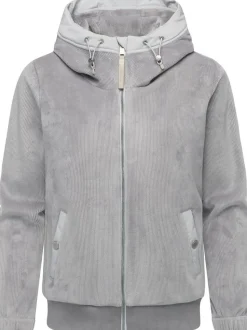 Ragwear Damen Fleecejacke - Cousy Short Bonded in hellgrau