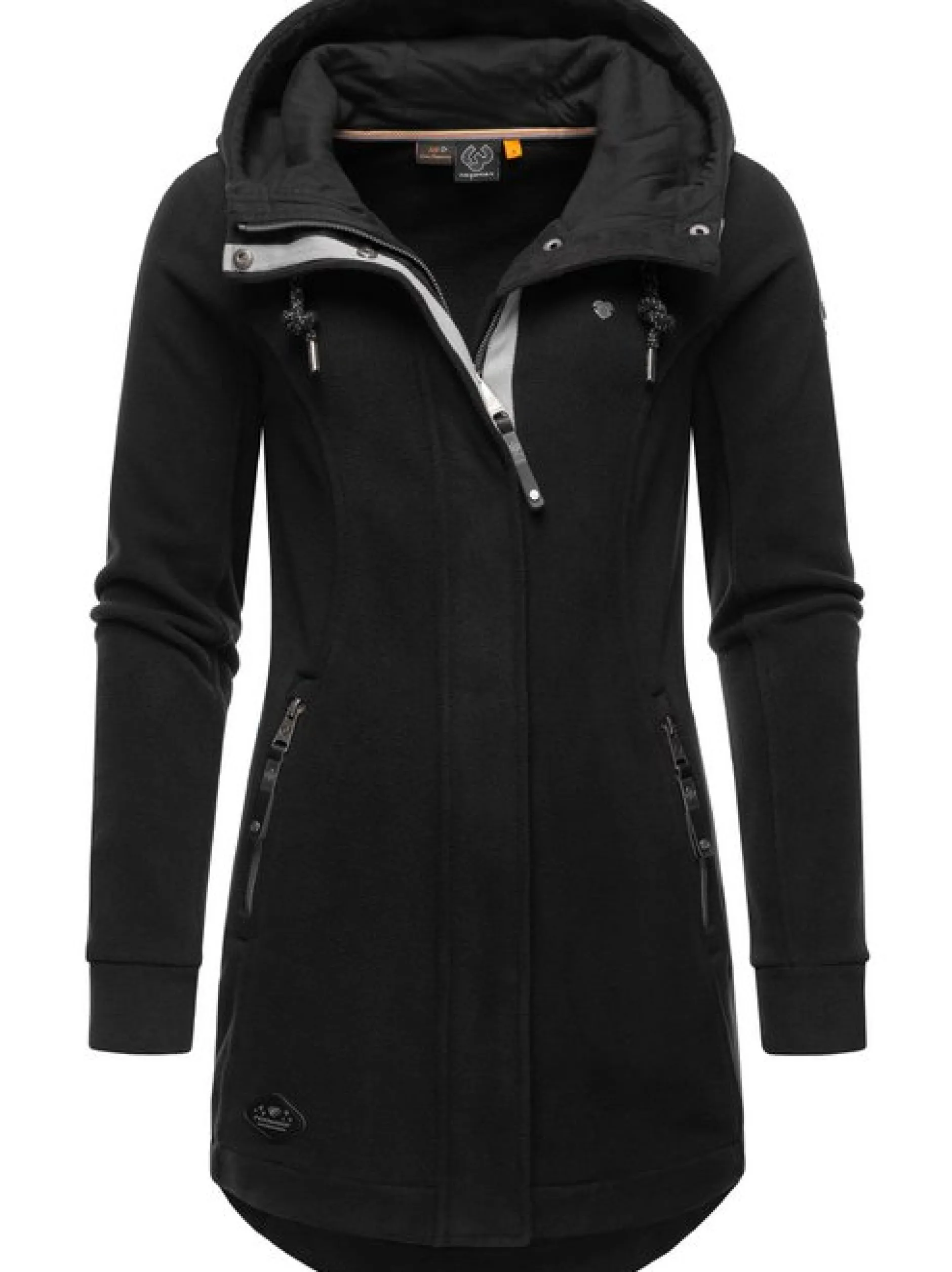 Ragwear Damen Fleecejacke - Letti Fleece in schwarz