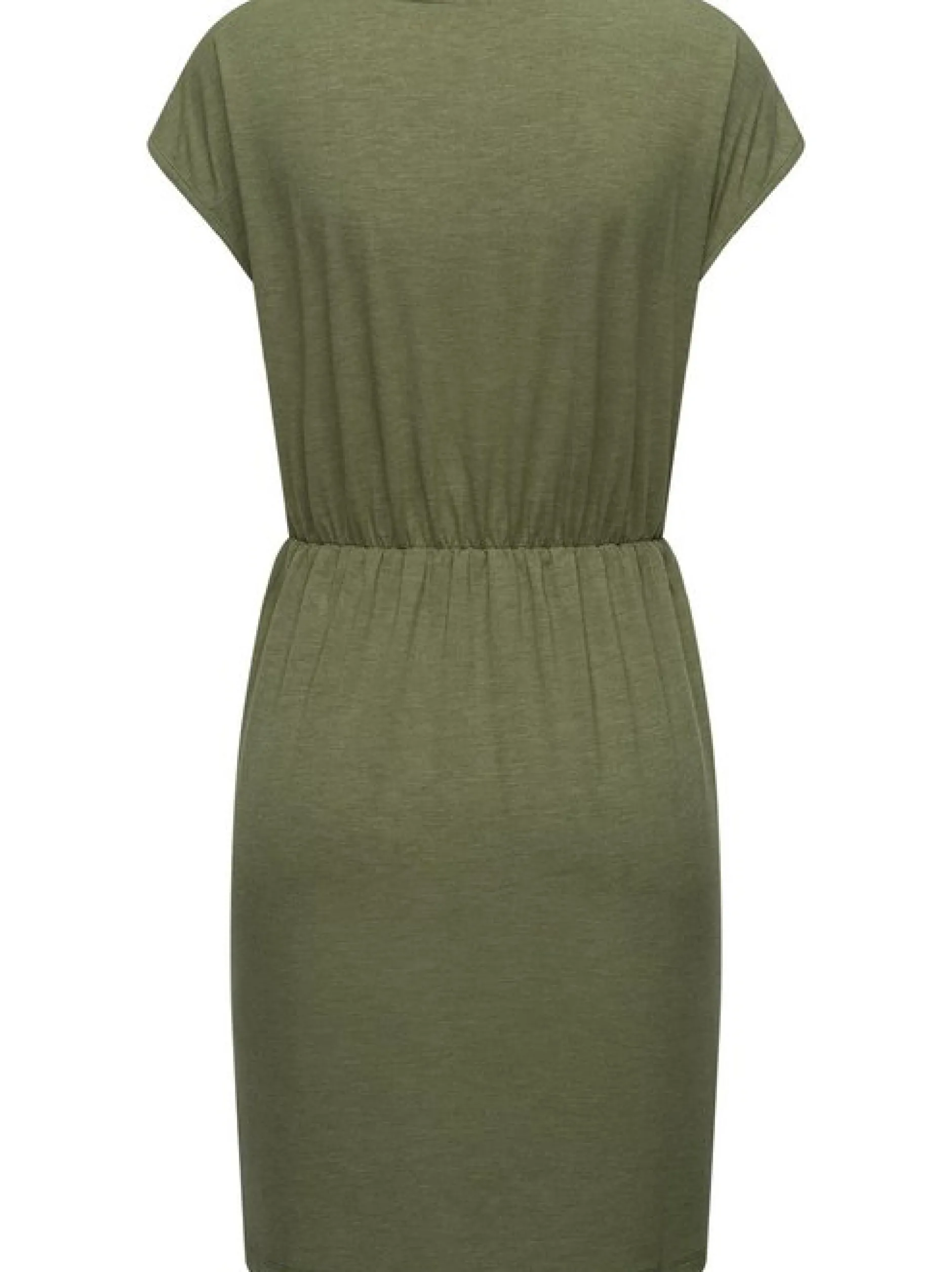 Ragwear Damen Jerseykleid - Copr in oliv - Länge: mittel