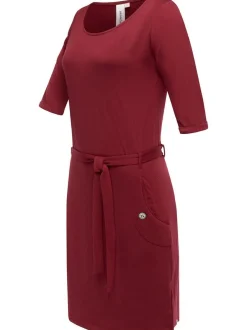 Ragwear Damen Jerseykleid - Kenisha in bordeaux