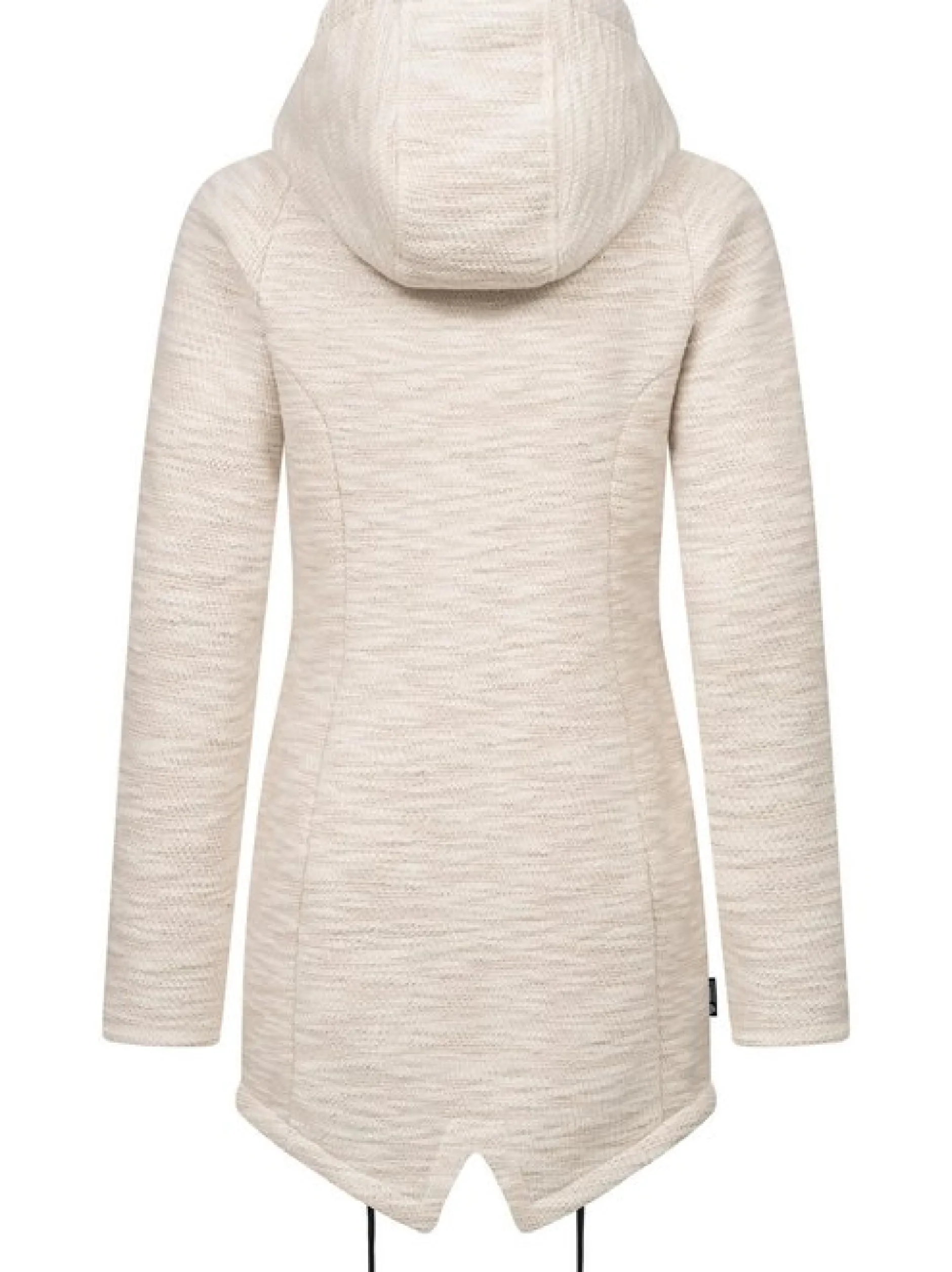 Ragwear Damen Kapuzenstrickjacke - Wingi Melange in beige