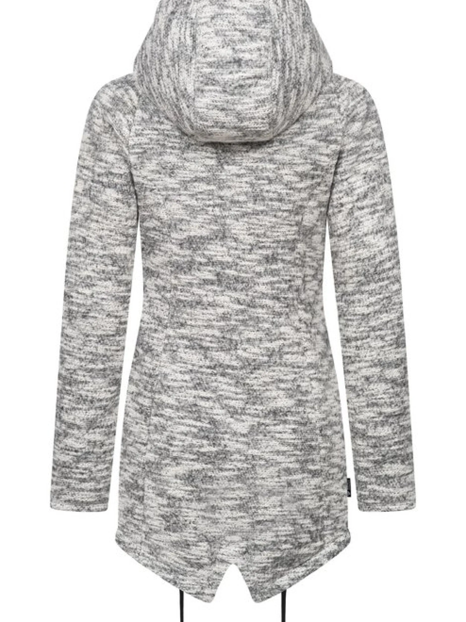 Ragwear Damen Kapuzenstrickjacke - Wingi Melange in grau