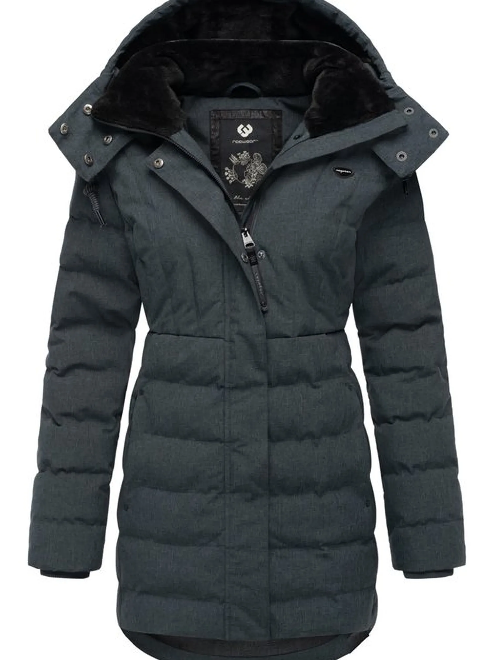 Ragwear Damen Kurzmantel - Ashanta in grau