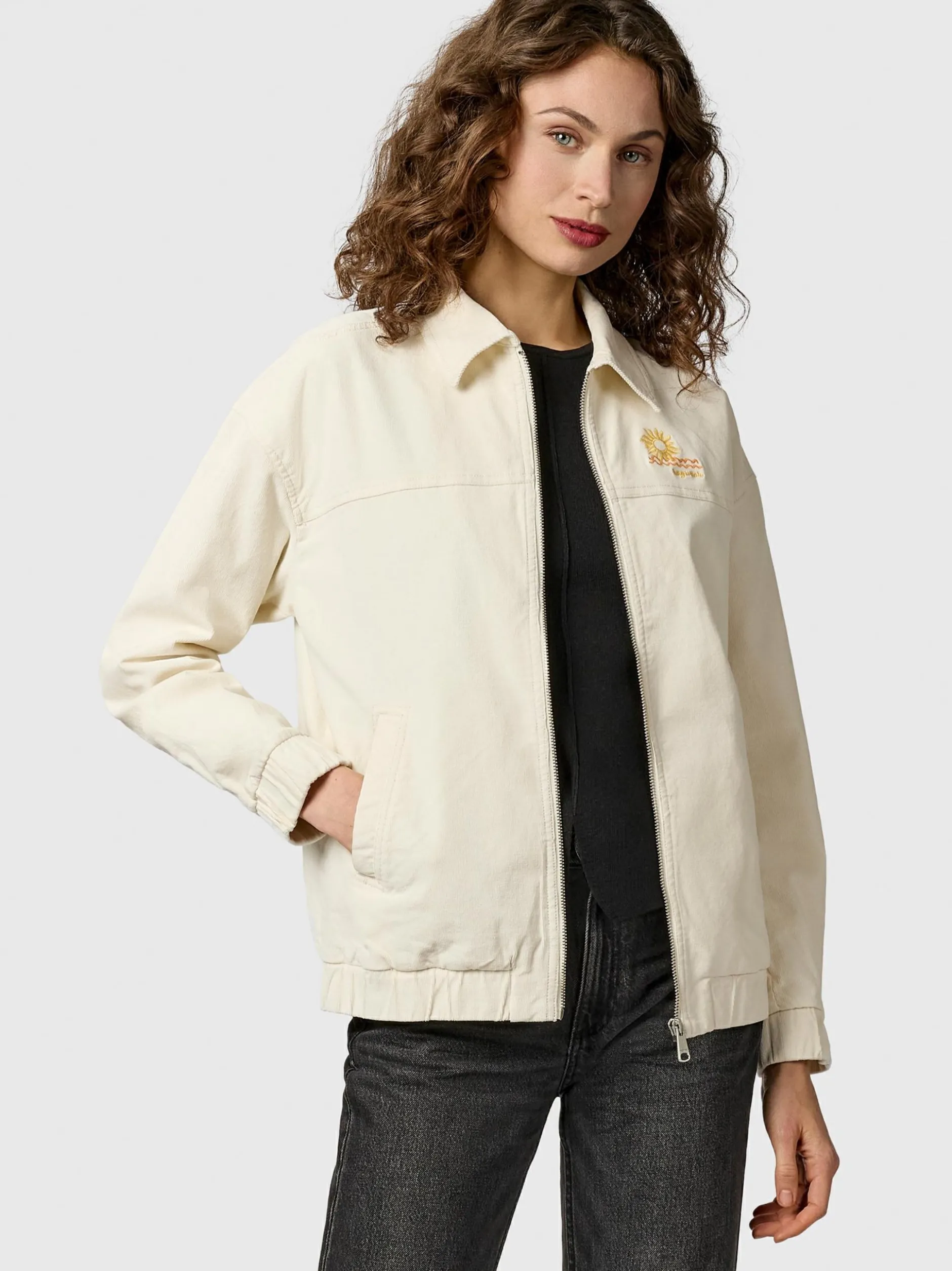 Ragwear Damen Outdoorjacke - Melvene Cordy in ecru