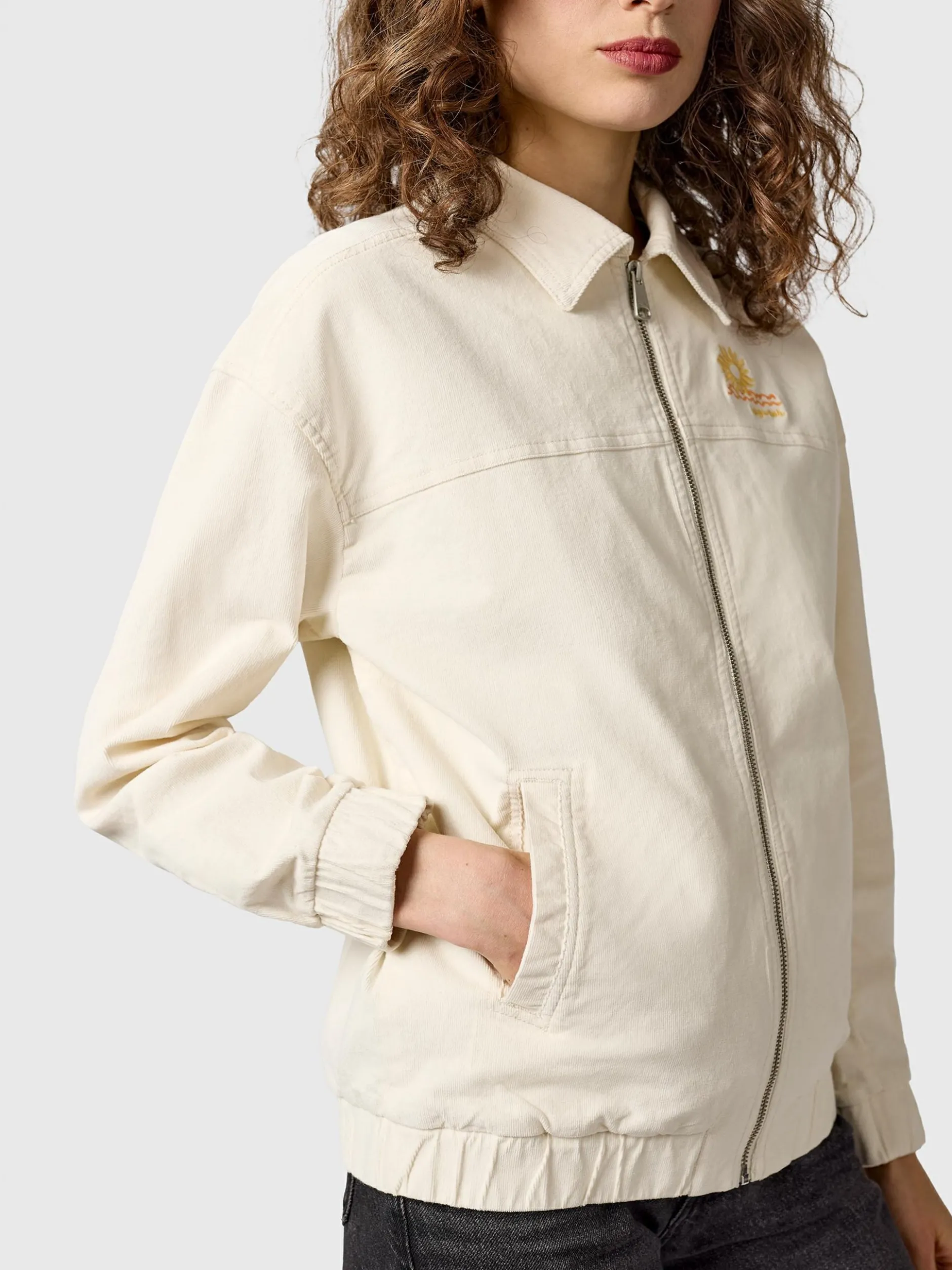 Ragwear Damen Outdoorjacke - Melvene Cordy in ecru