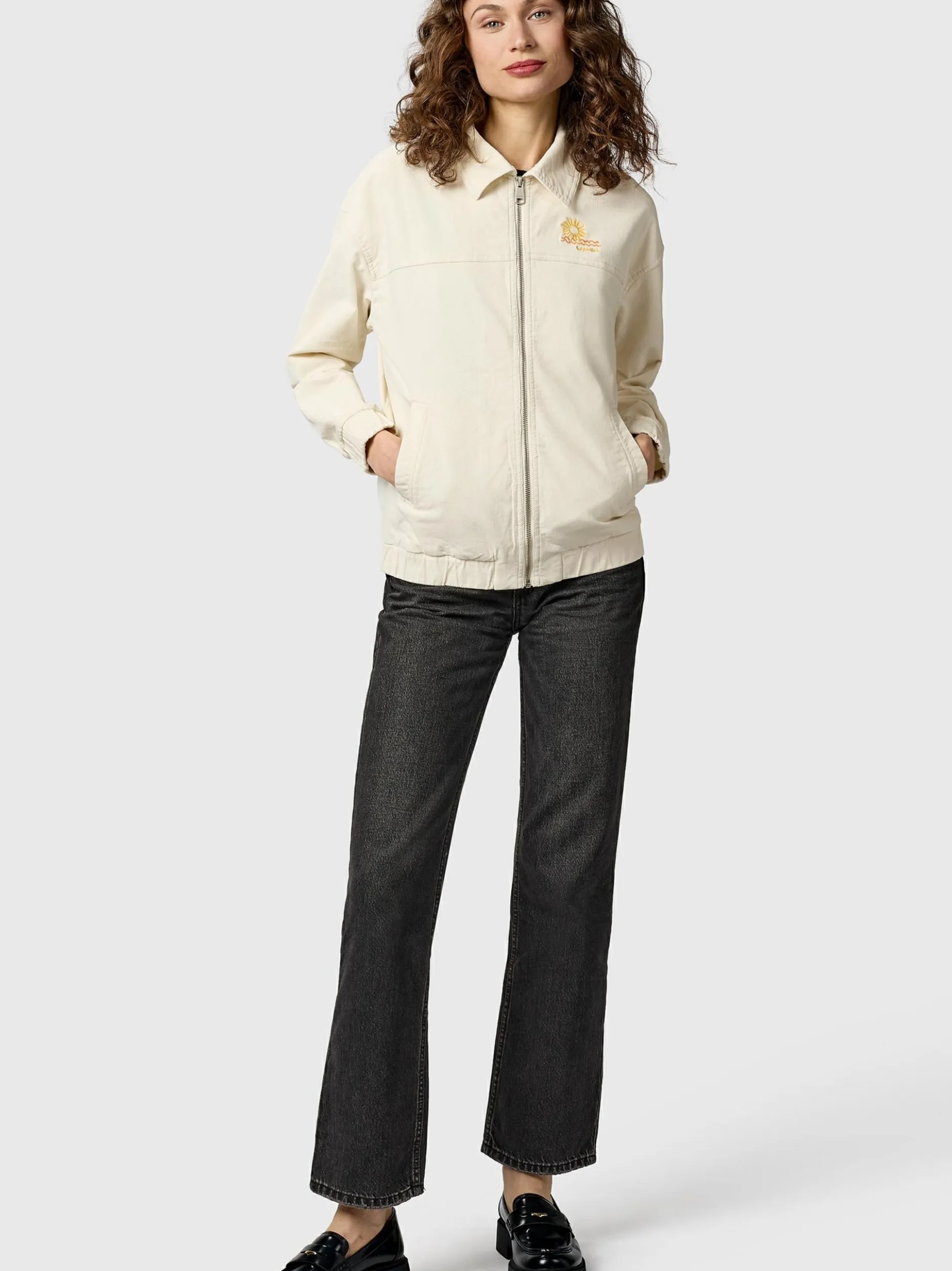 Ragwear Damen Outdoorjacke - Melvene Cordy in ecru