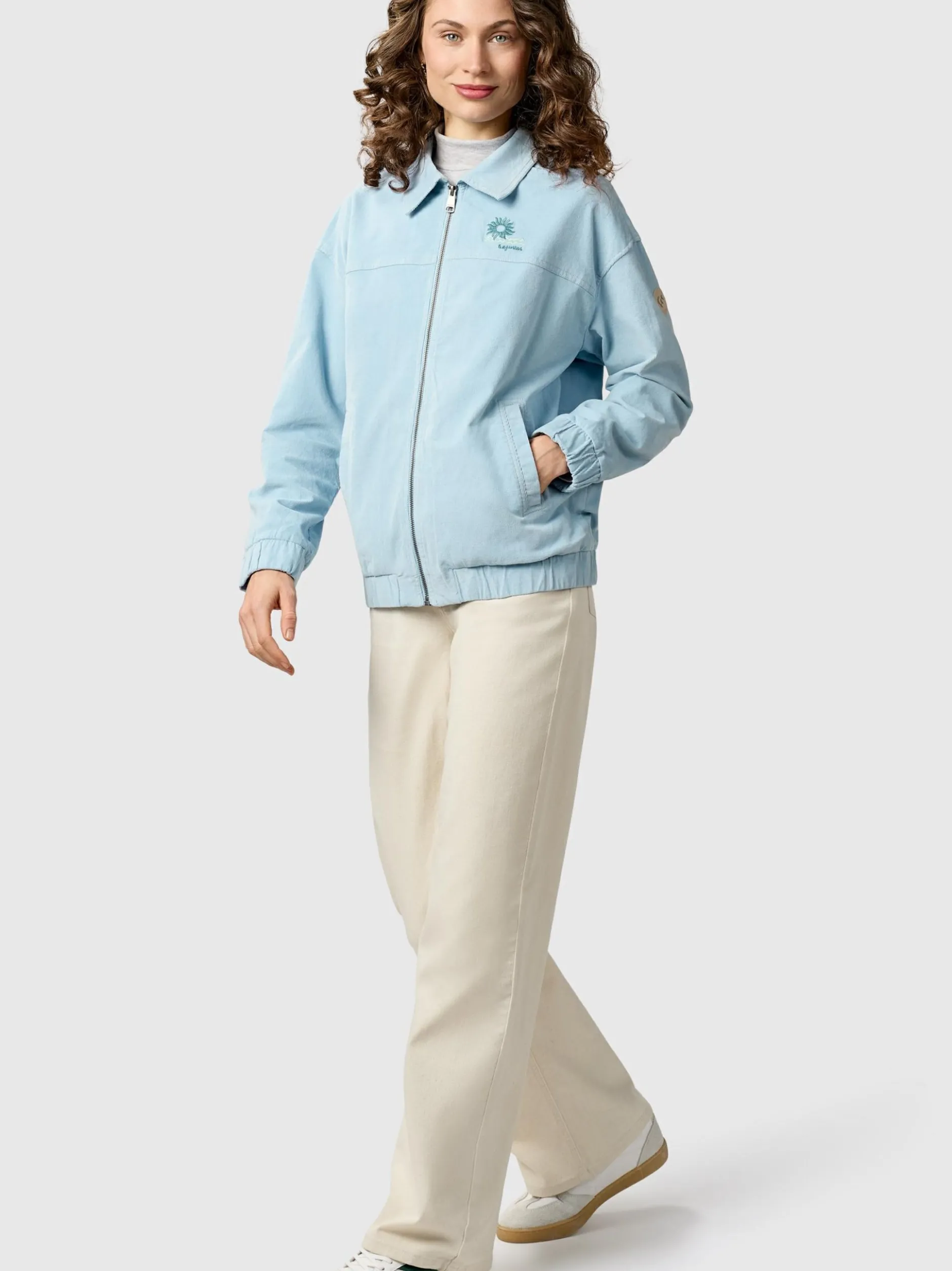 Ragwear Damen Outdoorjacke - Melvene Cordy in blau