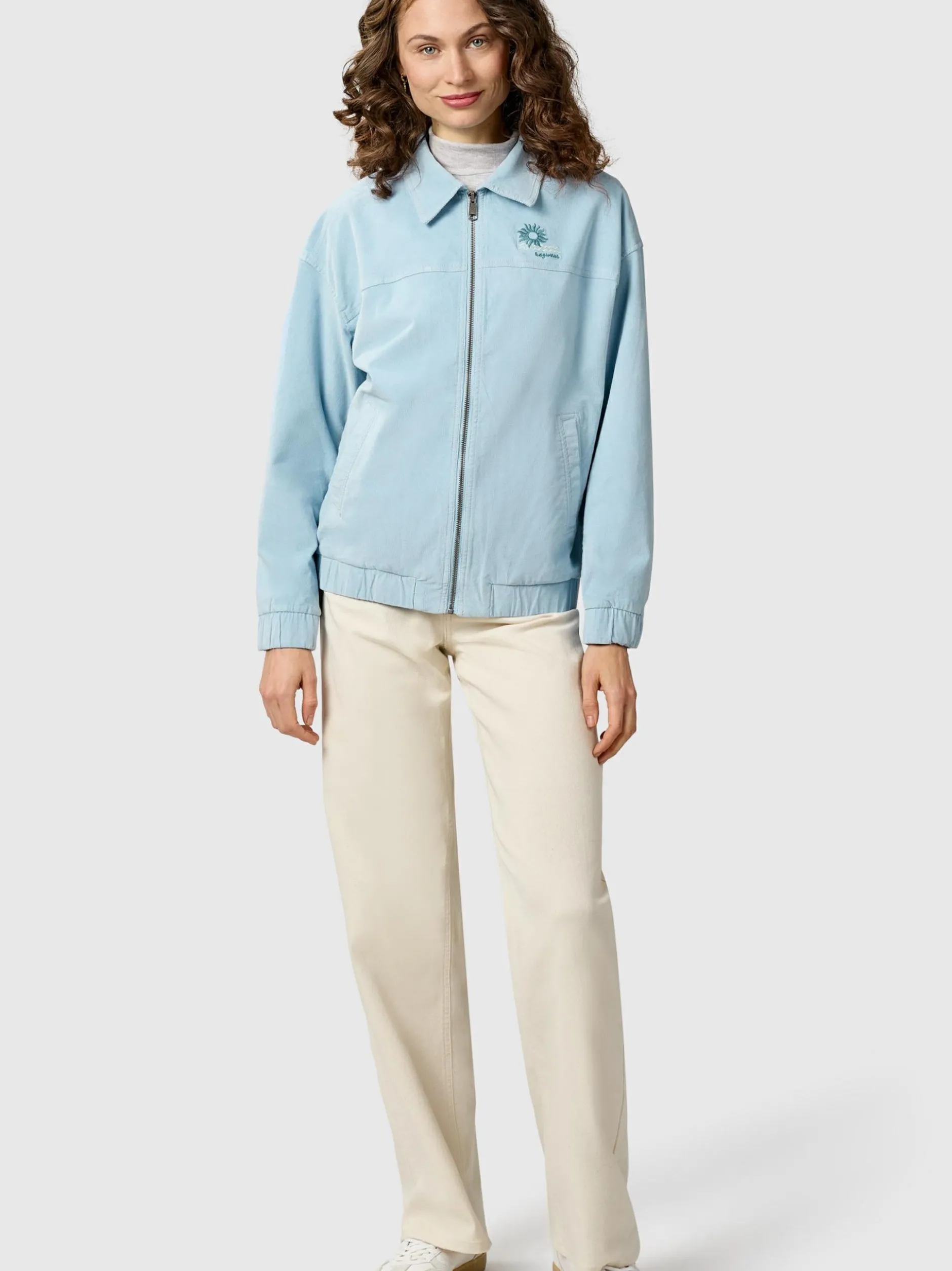 Ragwear Damen Outdoorjacke - Melvene Cordy in blau