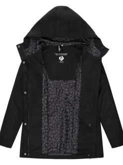 Ragwear Damen Outdoorjacke - Urbanna Remake in schwarz