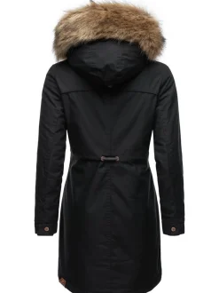 Ragwear Damen Parka - Tawny in schwarz