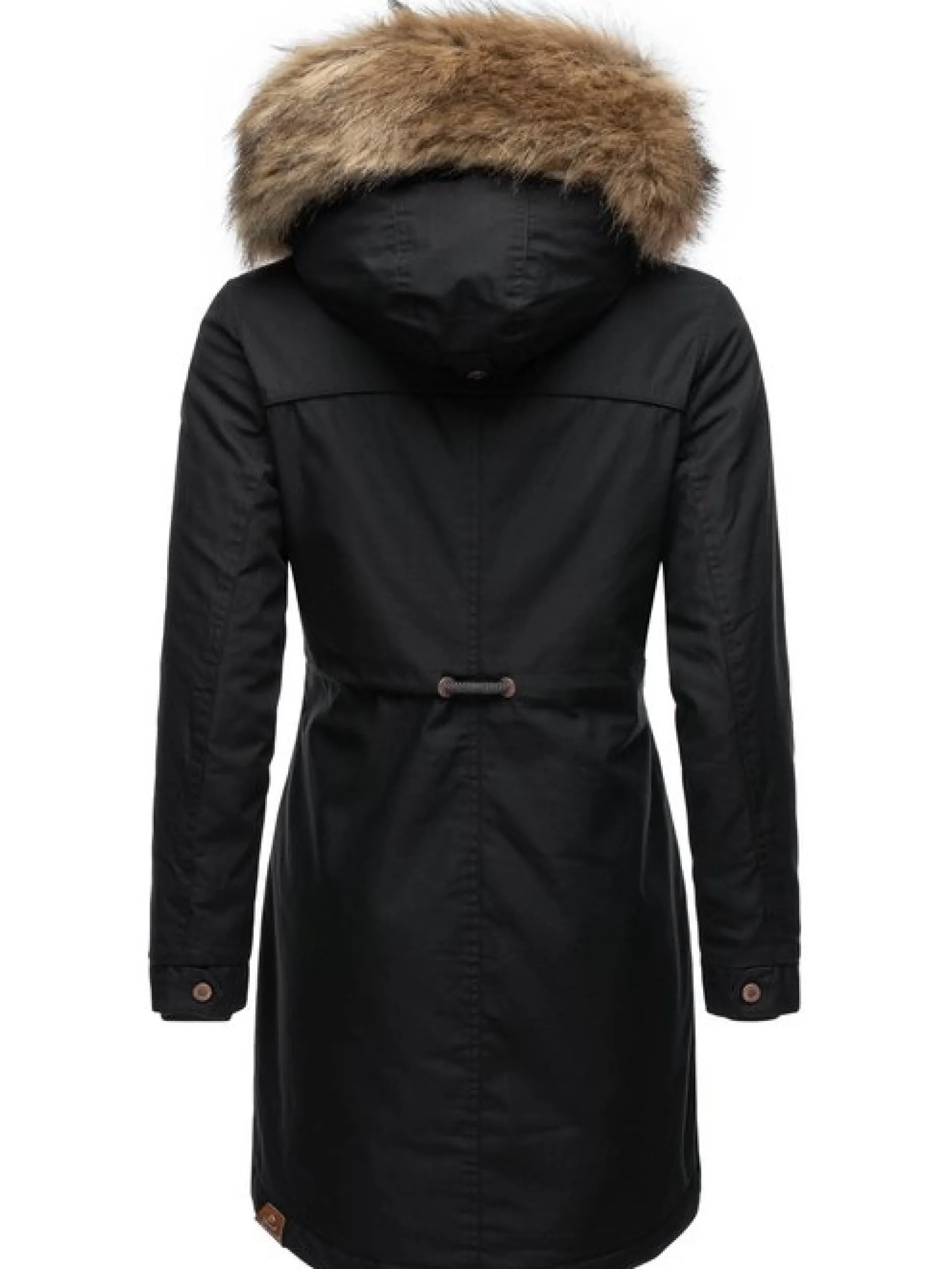 Ragwear Damen Parka - Tawny in schwarz