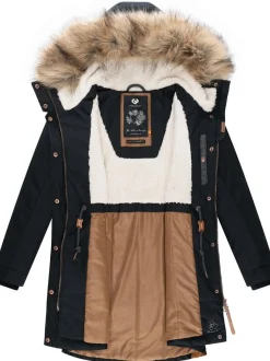 Ragwear Damen Parka - Tawny in schwarz