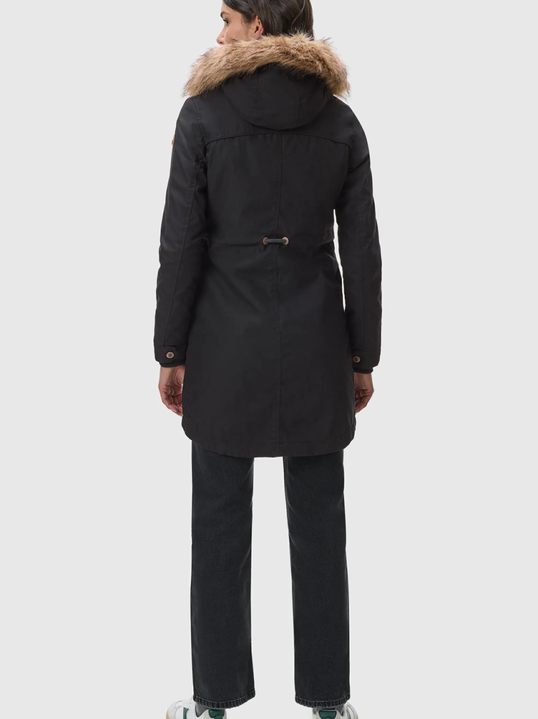 Ragwear Damen Parka - Tawny in schwarz