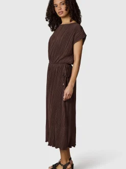 Ragwear Damen Plisseekleid - Galit YOUMODO in schoko
