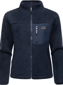 Ragwear Damen Plüschjacke - Alaris in marine