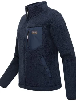 Ragwear Damen Plüschjacke - Alaris in marine