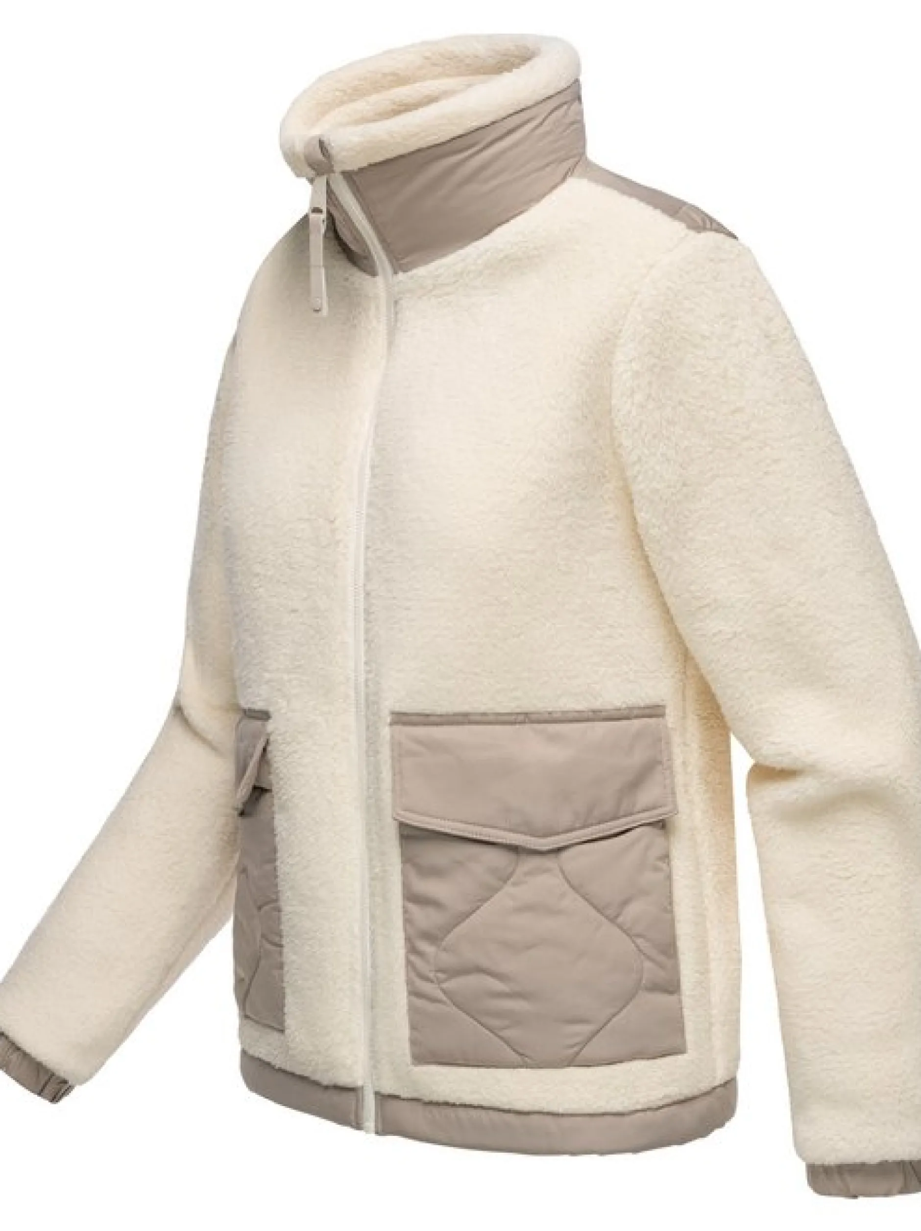 Ragwear Damen Plüschjacke - Arctika in weiß