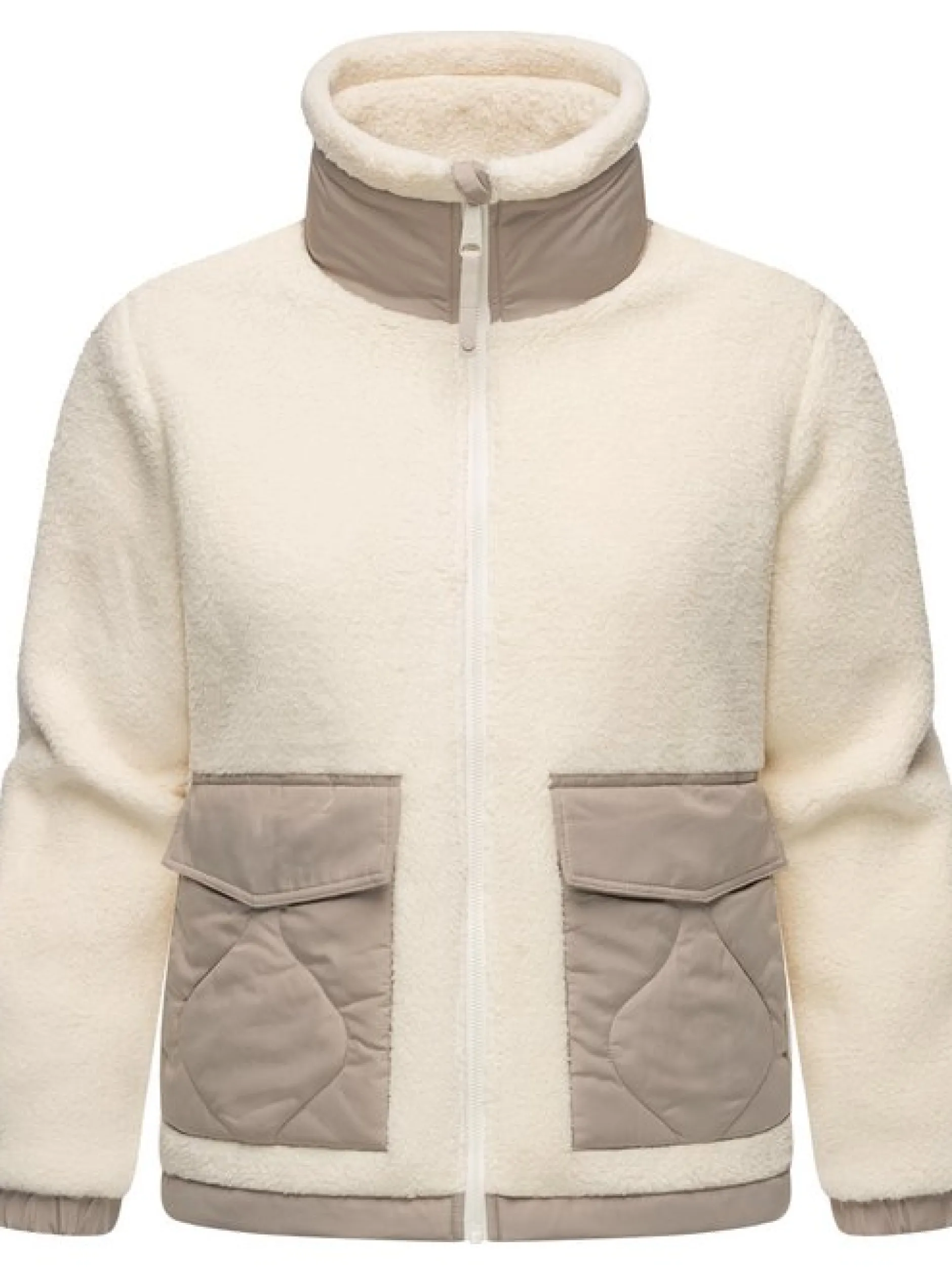 Ragwear Damen Plüschjacke - Arctika in weiß