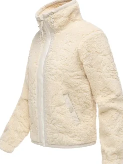 Ragwear Damen Plüschjacke - Nordicka II in ecru