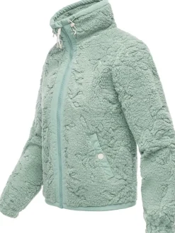 Ragwear Damen Plüschjacke - Nordicka II in grün