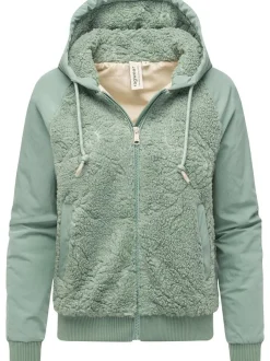 Ragwear Damen Plüschjacke - Talianita YOUMODO in grün