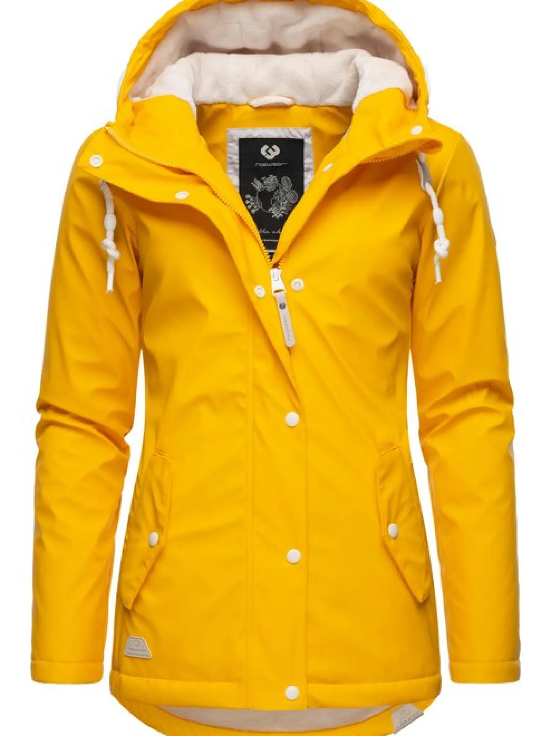 Ragwear Damen Regenjacke - Marge in gelb