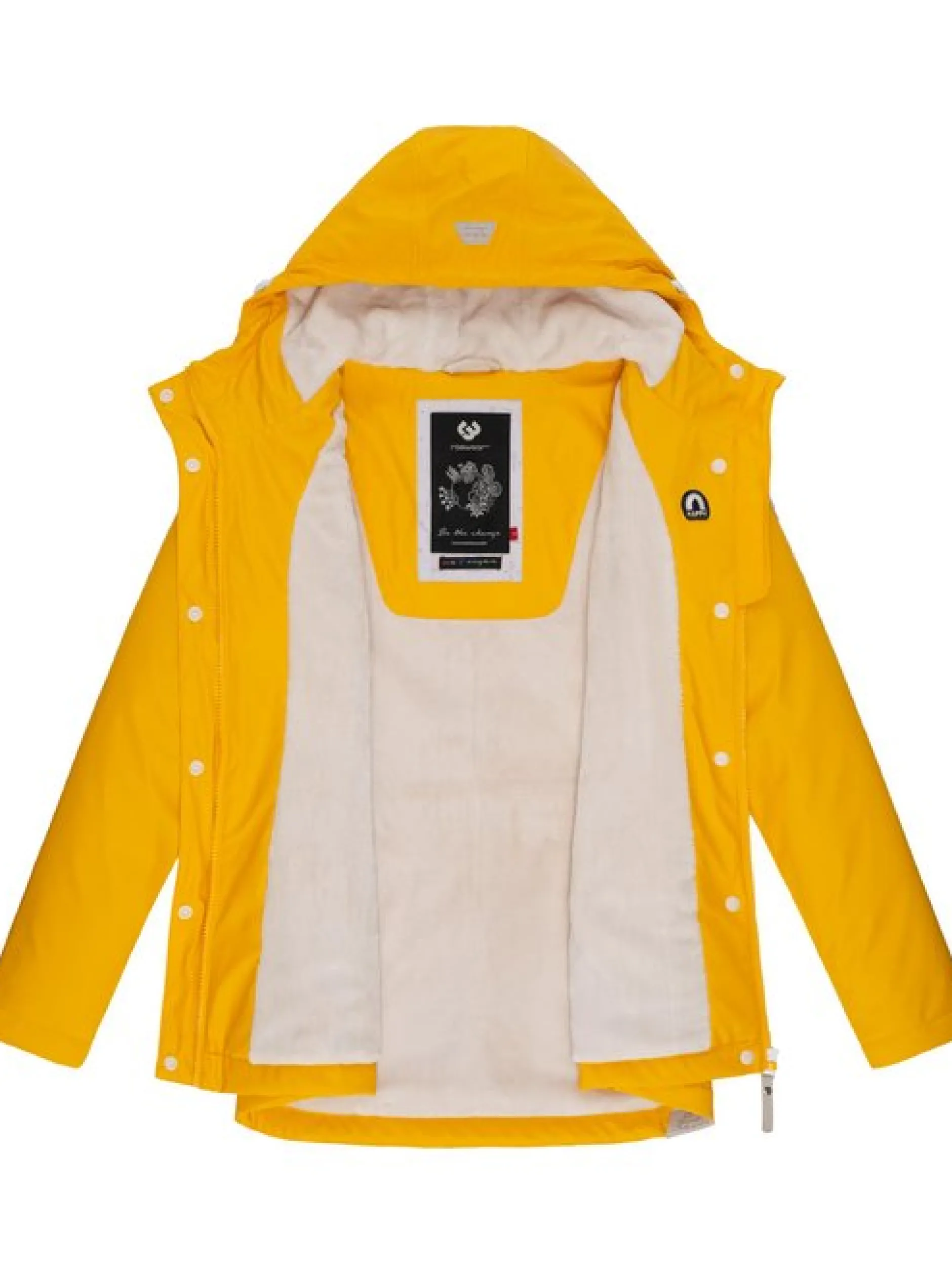 Ragwear Damen Regenjacke - Marge in gelb
