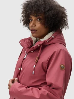 Ragwear Damen Regenjacke - Marge in rosa