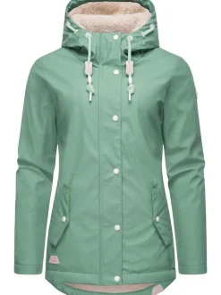 Ragwear Damen Regenjacke - Marge in grün