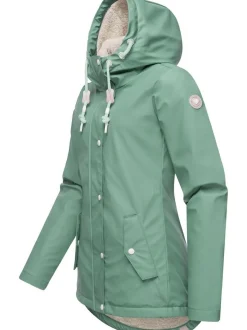 Ragwear Damen Regenjacke - Marge in grün