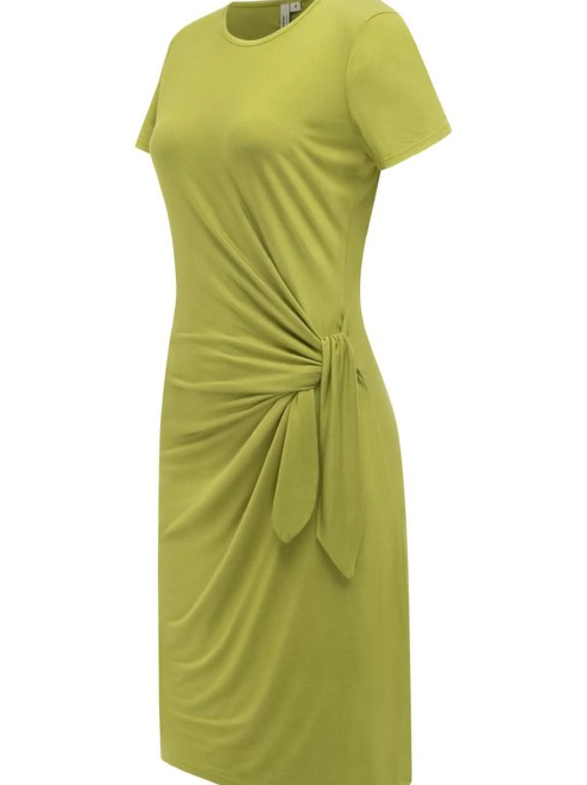 Ragwear Damen Shirtkleid - Knotta in grün - Länge: kurz
