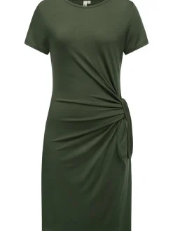 Ragwear Damen Shirtkleid - Knotta in oliv - Länge: kurz