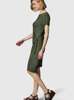 Ragwear Damen Shirtkleid - Knotta in oliv - Länge: kurz
