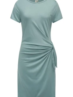 Ragwear Damen Shirtkleid - Knotta in aqua - Länge: kurz