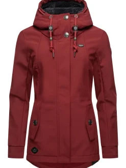 Ragwear Damen Softshelljacke - Monadde Softshell in rot