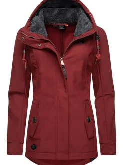 Ragwear Damen Softshelljacke - Monadde Softshell in rot