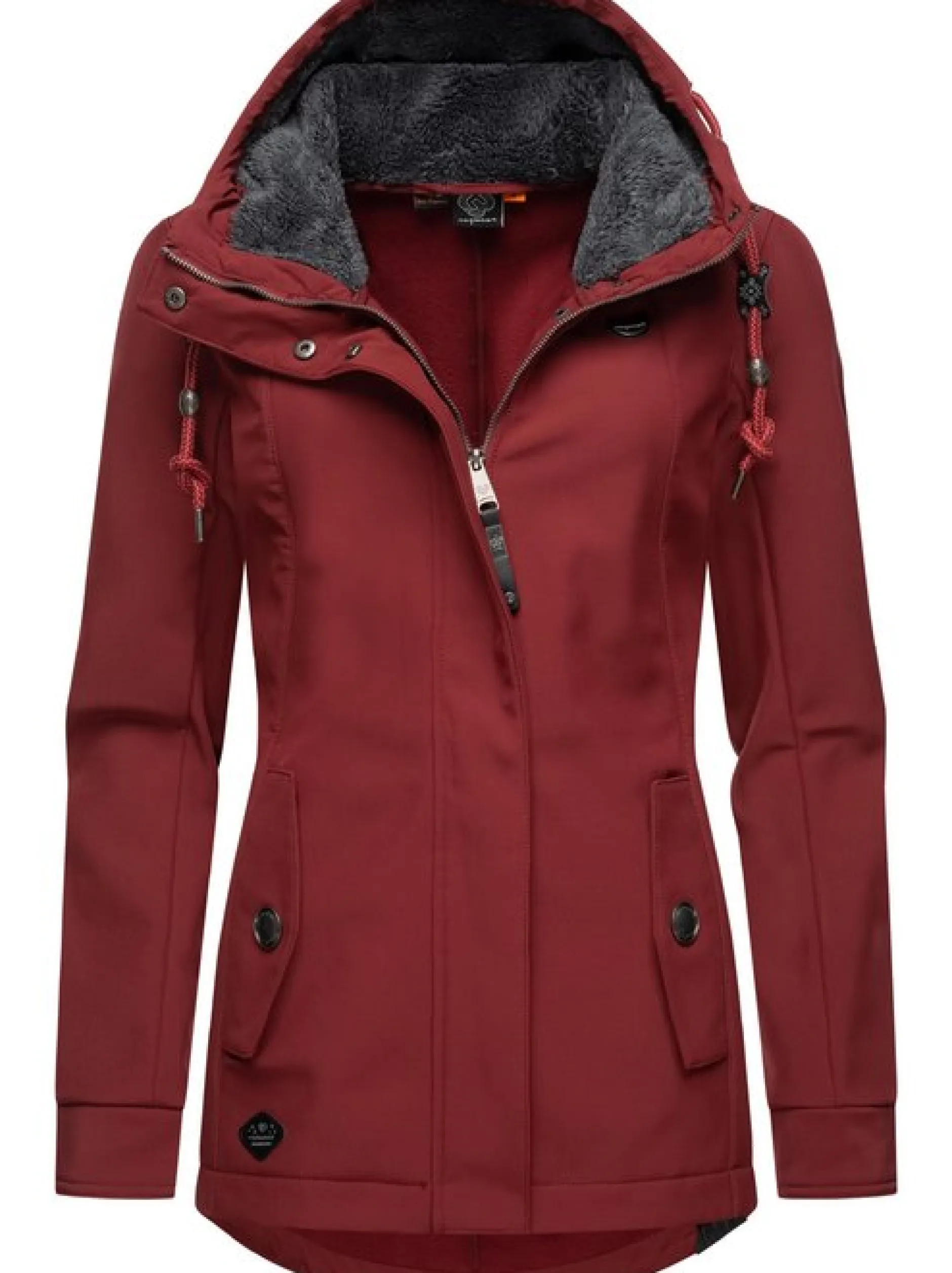 Ragwear Damen Softshelljacke - Monadde Softshell in rot