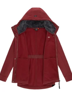 Ragwear Damen Softshelljacke - Monadde Softshell in rot